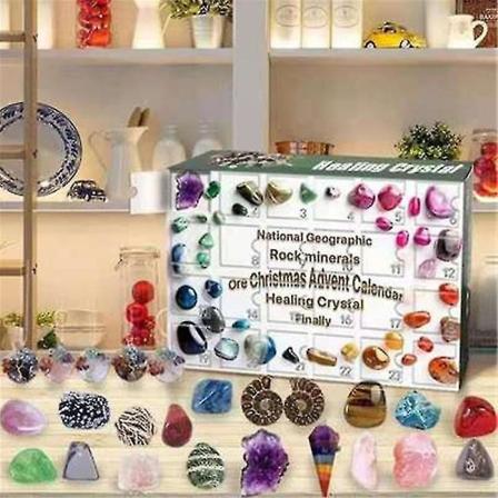 Adventskalender 2023 - Bergarter, mineraler och fossiler Adventskalender för barn och geologientusiaster IC