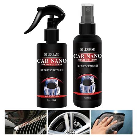 2x Bilskrapa Nano Reparationsspray Förbättra Hårdhet Självrengörande