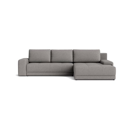 Austin Chaiselong Sovesofa, Vendbar med Opbevaring - Loop Grå - 308x213x90cm - Praktisk 246x137cm Soveplads & Høj Slidstyrke