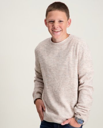 LMTD NLMLODETT LS O-NECK KNIT Beige Pulls Garçon - Kids Brand Store