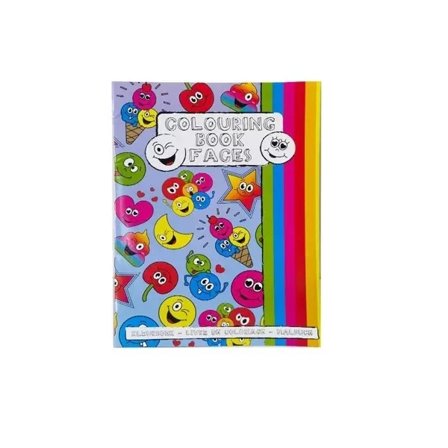 Målarbok / Målarhäfte med Klistermärken / Stickers - Emoji