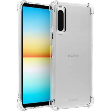 Xperia 10 V iskuja vaimentava silikonikotelo Shockr Transparent