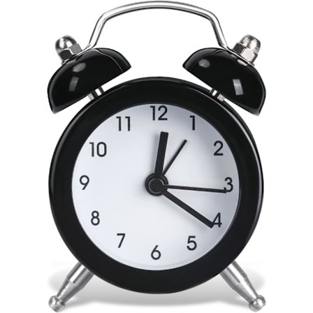 Klassisk Klokkesignal, Mini Retro Vækkeur Høj Lyd Batteridrevet