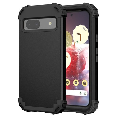 SKALO Google Pixel 8a Shockproof Armor Hybrid Skal - Svart