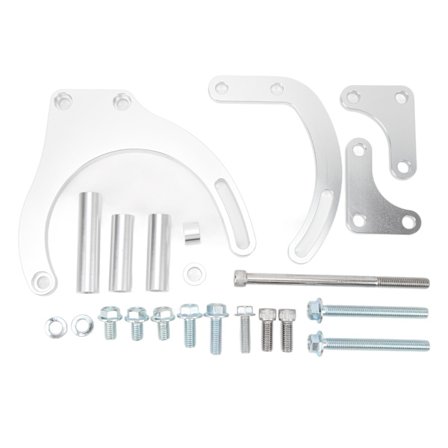Ohjaustehostimen pumpun asennuskiinnike Kestävä Luotettava ohjaustehostimen pumpun kiinnityssarja Korvaa Chevy Big Block -moottorit BBC Silver