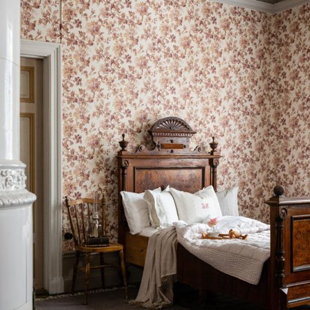 Duro Tapet, Britas hus 694-01 Gammalsvenska QuickUp, L, Rosa, Färg & tapeter