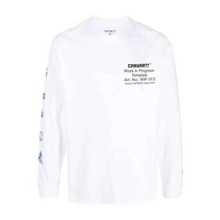Carhartt Wip, Long Sleeve Tops Biały, Mężczyzna, Rozmiar: S