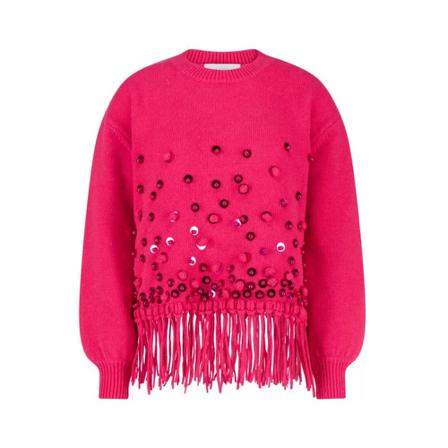 Kaos Round-neck Strik Pink, Dame Striktrøjer