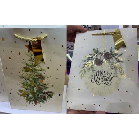 Presentpåse Jul 2-pack 32x26 cm