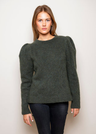 MISSMAYA - Bella Mohair Sweater Harvest Green - S