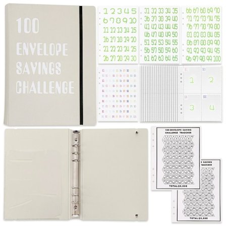 Budgetplaneringsmapp med kuvert för ekonomisk planering BEIGE beige