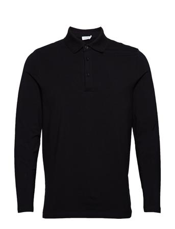 M. Luke Lycra Polo Shirt Polos Long-sleeved Musta Filippa K