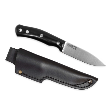 Casström No.10 Swedish Forest Knife Svart Micarta/Platt