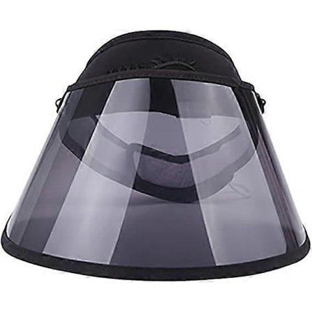 Solhatt för kvinnor med bred brätte, tom topp, sommar UV-skydd, linscykelkeps, ansiktsskydd, justerbar bred brätte