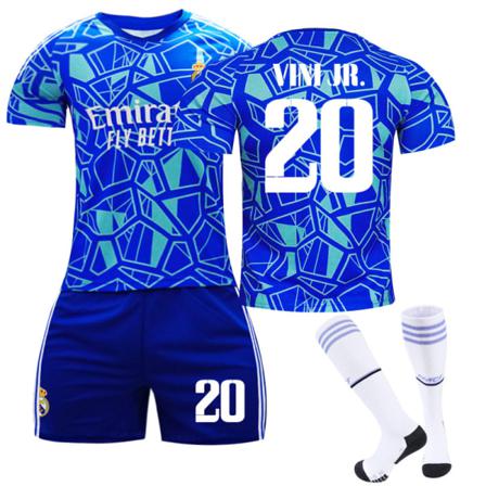 2023 Real Madrid Goalkeeper Edition Fotbollströja Training Kit VINI JR. 20 Kids 16(90-100CM)
