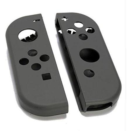 Ersättningshölje för Switch NS JoyCon-kontroll (Grå-Svart)