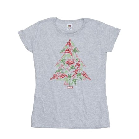 Marvel Dam/Kvinnor Avengers Julgran Bomull T-shirt M S