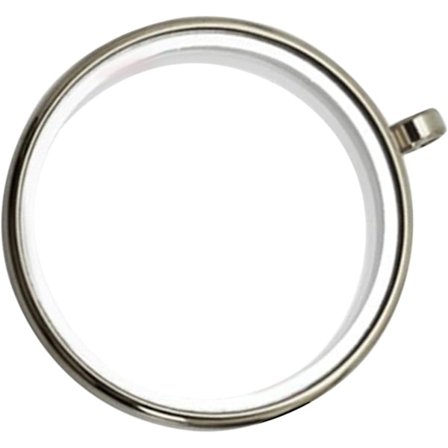 Rustfrit stål medaljon vedhæng rund flydende halskæde charme fotoramme smykker