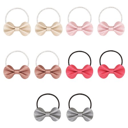 20 STK Søte Kaninører Bånd Hårsløyfe Hår Glitter Baby Hodeplagg Jenter Høy Elastisitet Hårtau