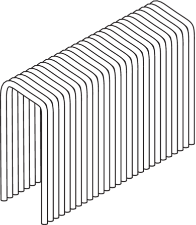 ESSVE H500 Klammer 10,8 mm rygg, blankförzinkad 10,8 x 25 mm, 4600-pack, Infästning