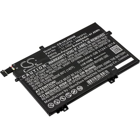 Batteri til notebook, bærbar computer til Lenovo ThinkPad L480, ThinkPad L580 og andre.