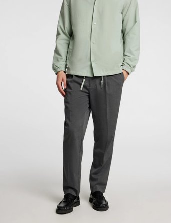 Selected Slh190-Reg Tapered Leroy Pleat Pant Noos - Grey - L