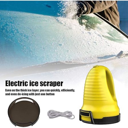 Isskrapa, USB-uppladdningsbar vinterbil vindruta snöborttagning avfrostare, trådlös portabel