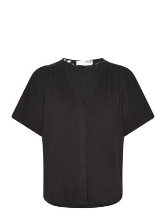 Slfamara 2/4 Top B Black Selected Femme