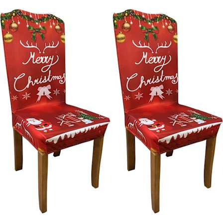 Jule spisebordsstoltrekk - Sett med 2 stretch stoler Prot