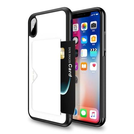 Dux Ducis Pocard -kotelo Apple iPhone XS MAX - Valkoinen White