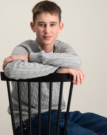 GANT COTTON CABLE HALF ZIP Grå Genser Gutt - Kids Brand Store