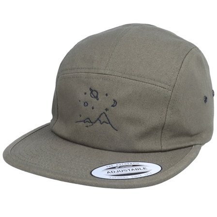 Abducted - Groen 5panel Cap - Mountain Space Gazing Olive 5-Panel @ Hatstore