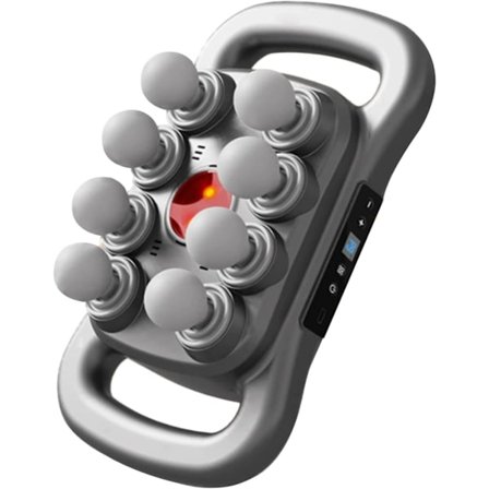 Massageapparat, håndholdt massageapparat, 3 tilstande, multi-hoved massageapparat, håndholdt.