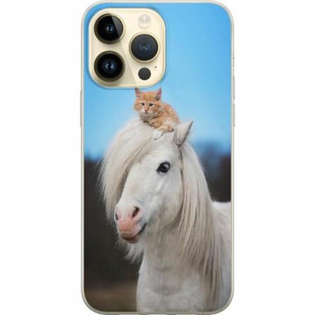 Apple Iphone 14 Pro Max Genomskinligt Skal Häst & Katt