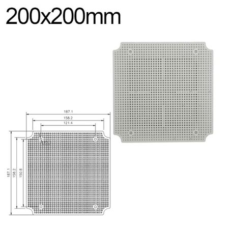 Bundplade Honeycomb Gitterplade 200X200MM