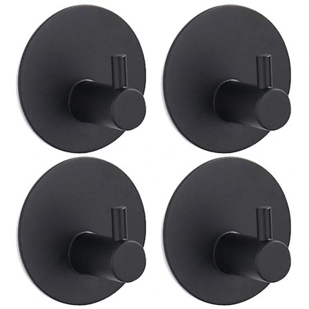 Pyöreä itseliimautuva koukku, vahva, vedenpitävä ruostumattomasta teräksestä valmistettu seinäkoukku, käytetään takkien, vaatteiden ja pyyhekoukkujen 