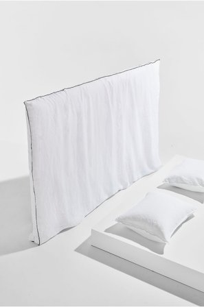 Pastill - Bonne trekk til sengegavl, fransk lin - Hvit - Sengegavltrekk - 90 - Fra Homeroom