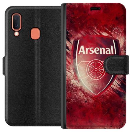 Samsung Galaxy A20e Tegnebogsetui Arsenal Fodbold