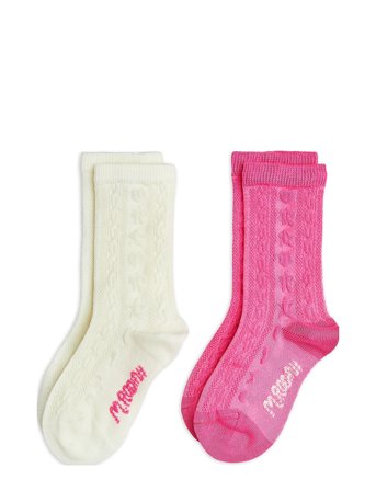 Mini Rodini | Textured 2-Pack Socks | 13-15