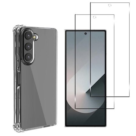Stötsäker skal - Phonillico - Samsung Galaxy Z FOLD 6 - Flexibel - Transparent - Förstärkt skydd