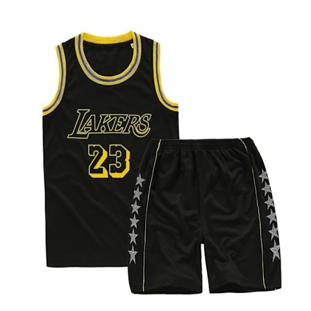 Lakers #23 Lebron James Pelipaita Nro.23 Koripalloasu Lada / Musta Black