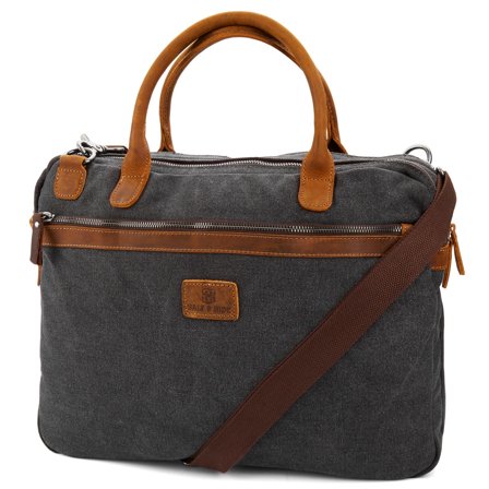 Sac Shane gris et havane pour ordinateur portable pour hommes - Sacs bandoulière - pour Hommes - Salt & Hide