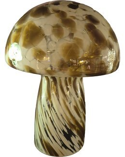 Dæmpbar bordlampe Svamp marmoriseret glas