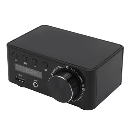 Mini Forsterker 50W Bluetooth 5.0 DC9V‐24V Klasse D Hjem HiFi Stereo Forsterker for Datamaskin Mobiltelefon