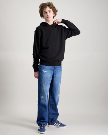 Tommy Hilfiger BAGGY DESTRUCTIONS DARK JEANS Blå Jeans Gutt - Kids Brand Store