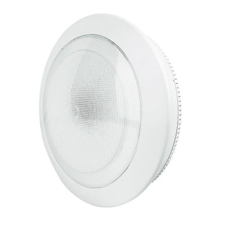 Omni LED 18cm trykknap touch-lys med timer + selvklæbende kommandostrimler