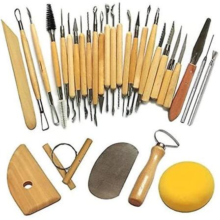 Keramiikkatyökalut savenveistotyökalut taltta savenvalajalle/keramiikkataiteilijalle 30 kpl