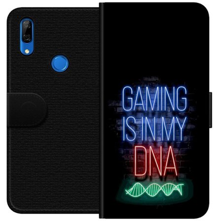 Yhteensopiva Lompakkokotelo Huawei P Smart Z Viktor Gyökeresin muotokuva vihreässä paidassa, jossa on leijonamotiivi ja intensiivinen vihreä tunnelma