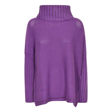 Ermanno Scervino Turtlenecks Lilla, Dame Rullekraver
