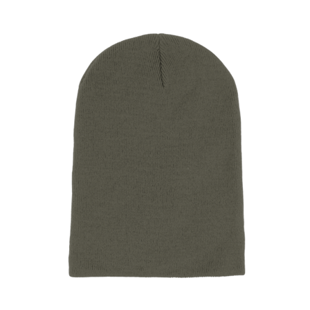Beechfield - Groen longbeanie Beanie - Olive Long Blank Beanie @ Hatstore